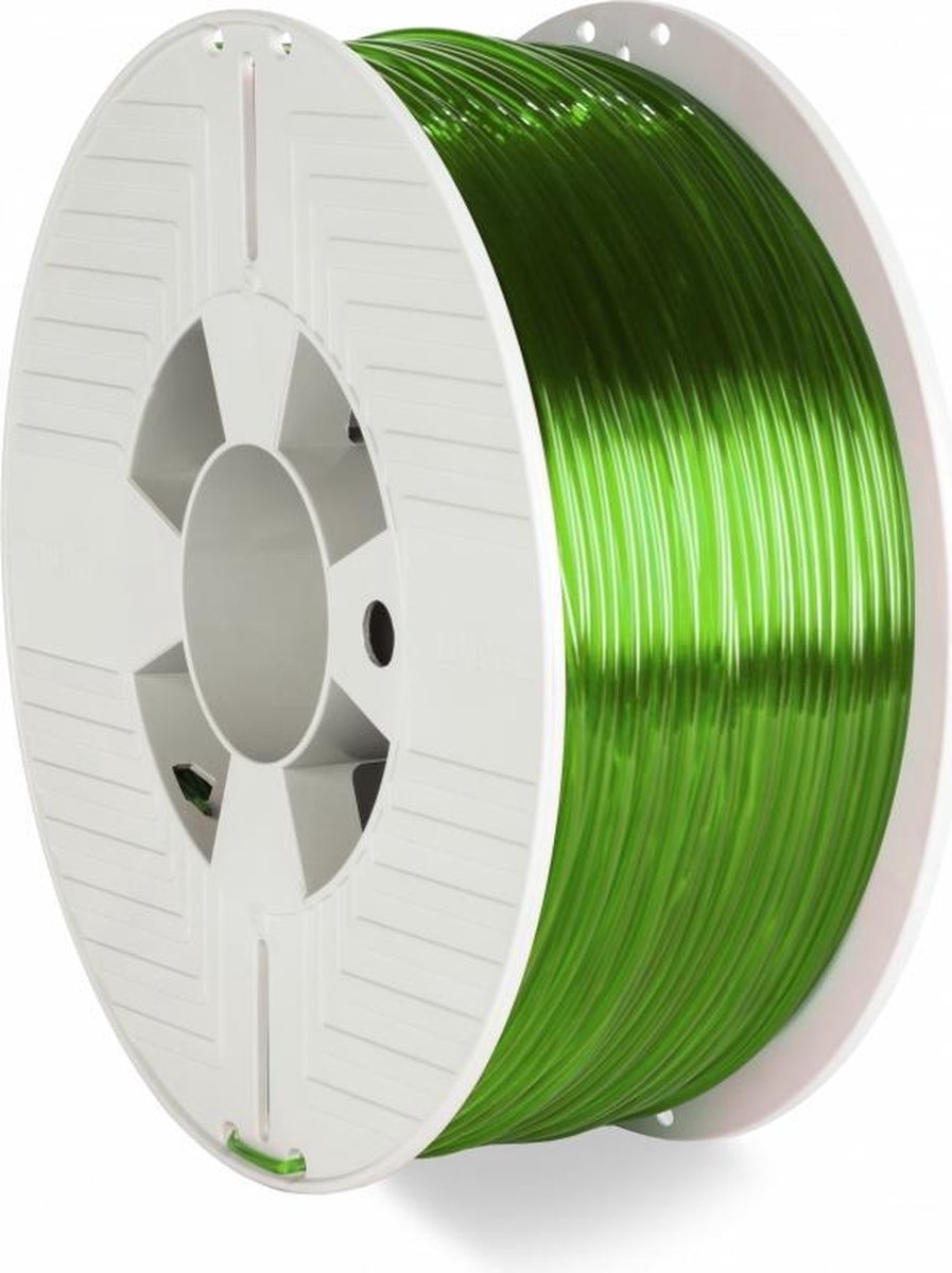 Verbatim 55064 3D Printer Filament PET-G 2.85mm 1Kg Groen Transparant