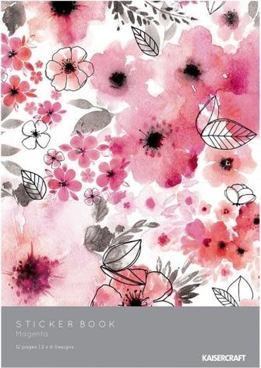 Stickers - Kaisercraft • sticker books 148x210mm 2x6 Magenta - 1 stuk