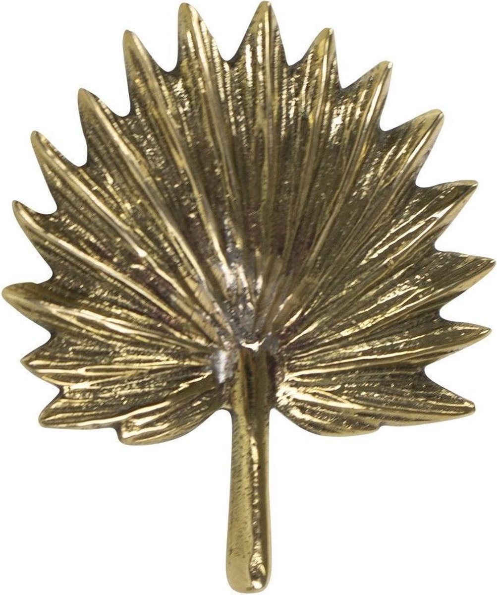Goudkleurige Deurknop Palmblad (6,5 cm)