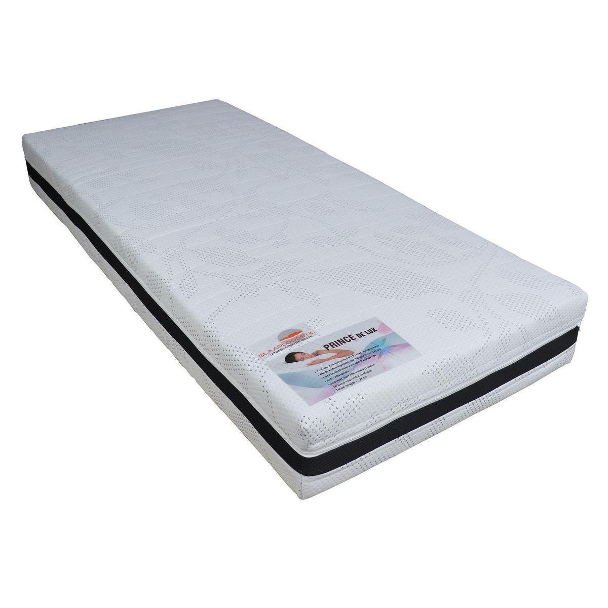Slaaploods.nl Prince de Luxe® - 80x210 cm - Pocketvering Matras met Koudschuim - Medium - 25 cm dik