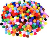 Rosenice pompom in verschillende kleuren voor knutselen en decoreren 2000 stuks | Korrels voor decoreren | Acryl en polyester | Diameter 1cm | 16 verschillende kleuren