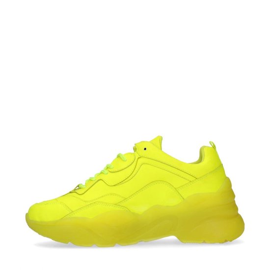 Sacha - Dames - Neon gele dad sneakers - Maat 40 | bol.com