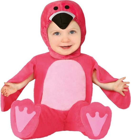 paperback Kneden Vader Roze flamingo kostuum voor baby/peuter 12-24 maanden - Dierenpak  onesie/jumpsuit -... | bol.com