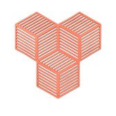 Puik Design - Sico - Onderzetter- 4 stuks - Terracotta