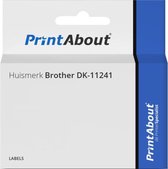 Huismerk Brother DK-11241 Etiket Zwart op wit (102 mm x 152  mm)