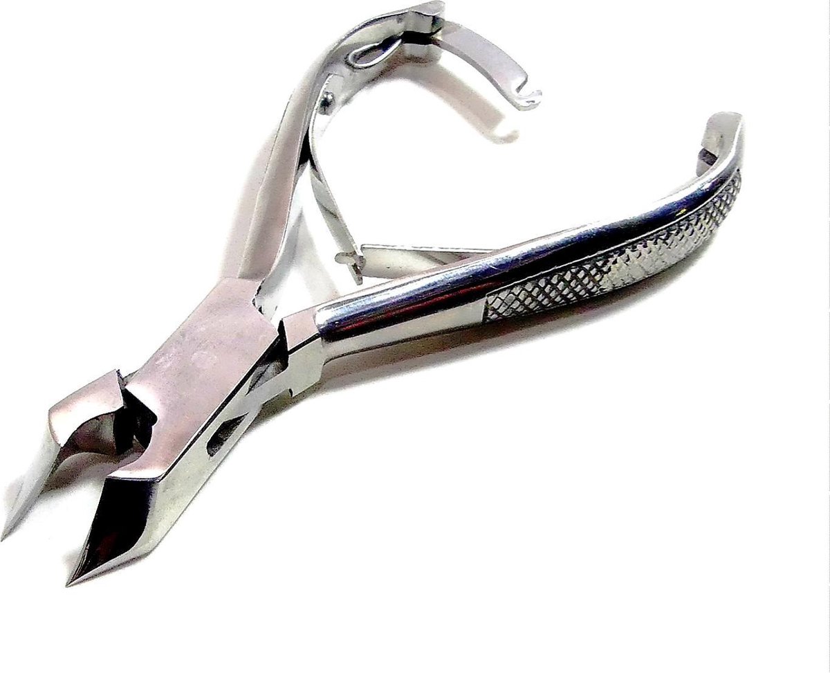RVS pedicure tang gebogen bek - Pedicureset - Roestvrijstaal
