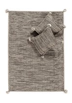 OSTA Medina – Vloerkleed – Tapijt – geweven – wol – eco – duurzaam - modern - boho - Beige Grijs - 200x290