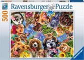 Ravensburger puzzel Dieren selfie - legpuzzel - 500 stukjes