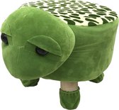 Dielay - Krukje Dieren - Kinderkruk - Hout en Pluche - 23x28 cm - Schildpad