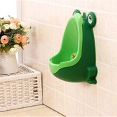 Urinoir voor kinderen - Plaspot - Hangend toilet met zuignappen - Zindelijkheid potje - Kinderurinoir - Zindelijkheidstraining kind / peuter - Groen