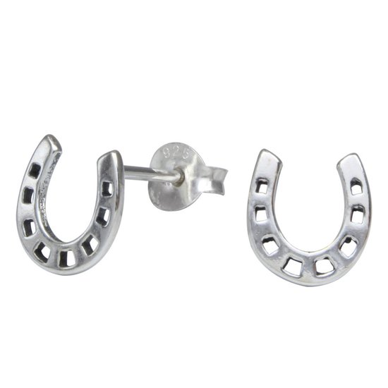 Joy|S - Zilveren hoefijzer oorbellen 8 x 8.5 mm massief | bol.com