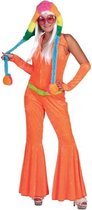 Jumpsuit flou oranje | vrouw | maat 44-46