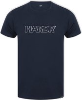 HARDR Outlined T-shirt - Navy - Maat XL