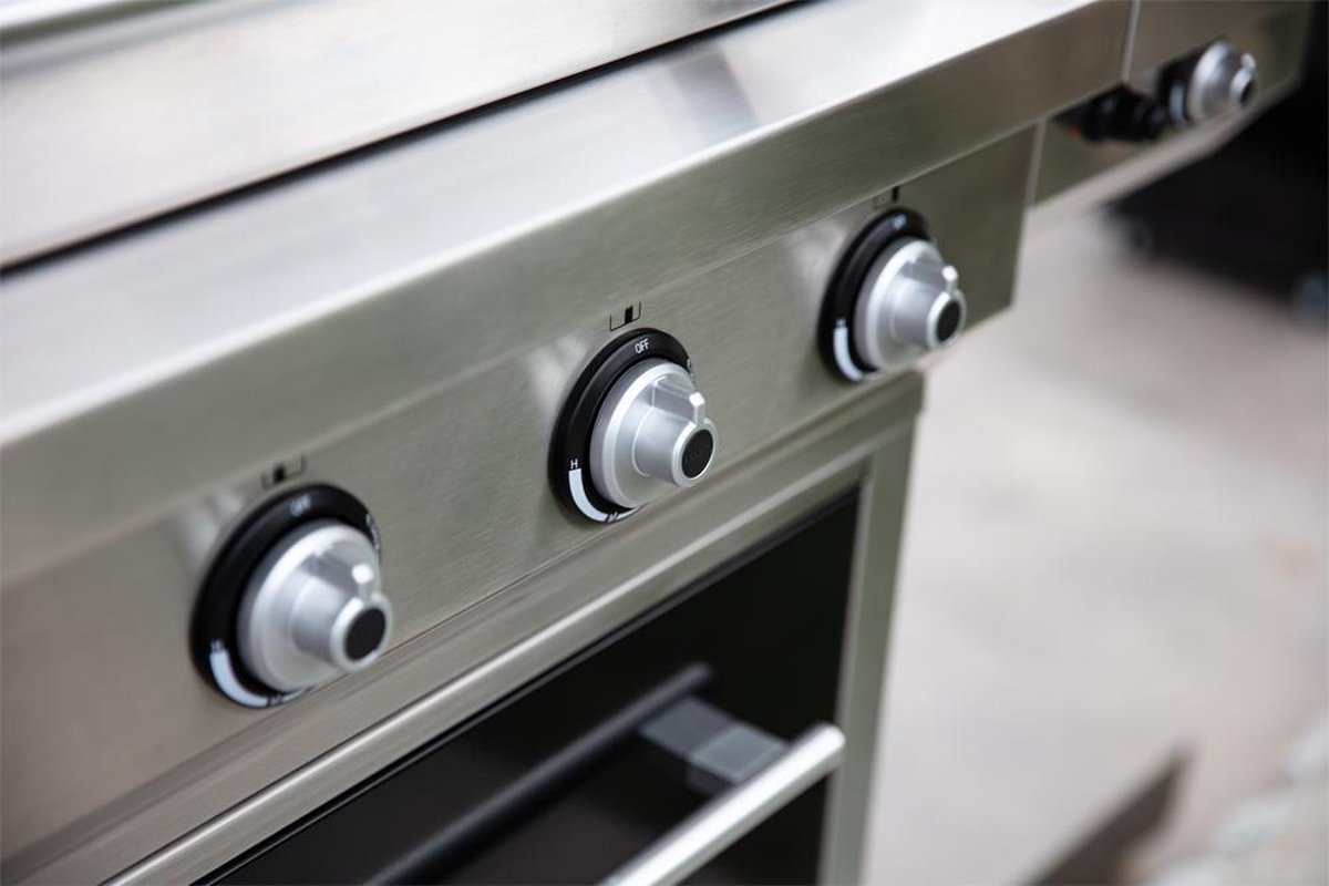 Boretti Maggiore - Gasbarbecue in buitenkeukenvorm met zijbrander - RVS