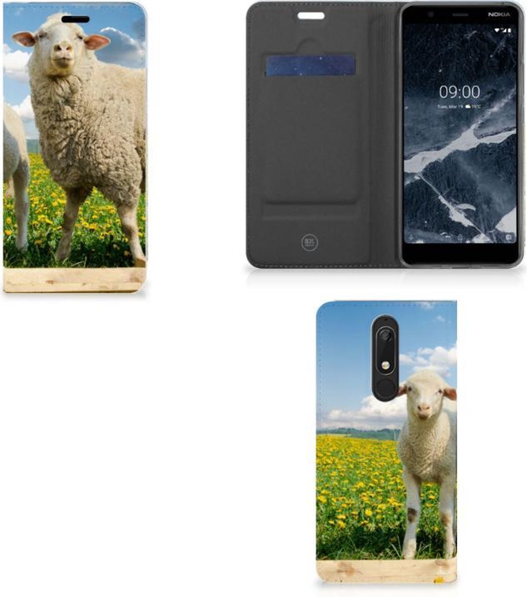 Nokia 5.1 (2018) Hoesje maken Schaap en Lammetje