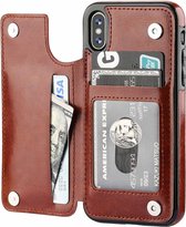 Wallet Case geschikt voor Apple iPhone Xs Max - bruin