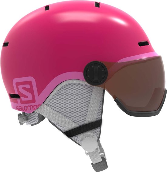 cultuur baard kwaadaardig Salomon Grom Visor Ski helm Junior Skihelm - UnisexKinderen - roze | bol.com