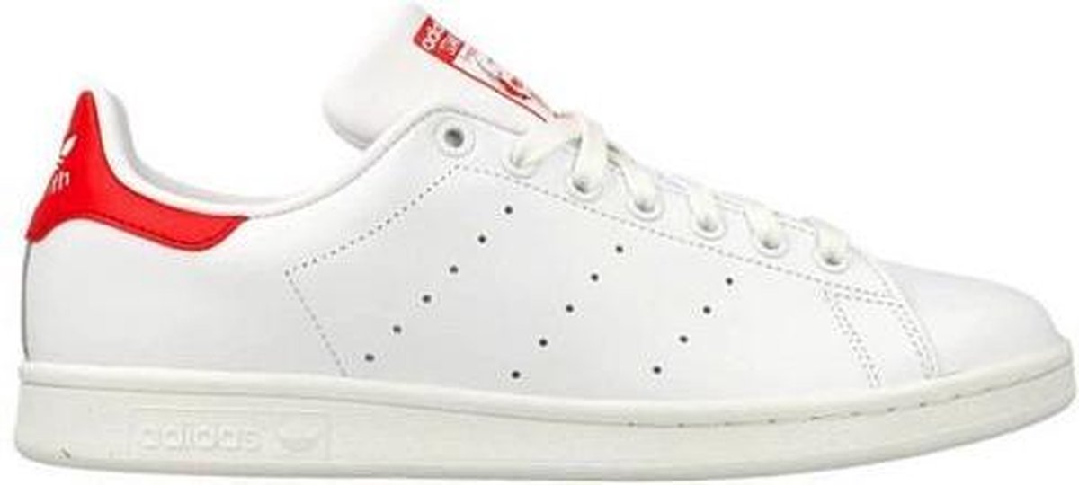 Stan Smith - Sneakers - Unisex - Wit/Rood Maat 44 2/3 | bol.com