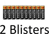 20 Stuks (2 Blister a 10 st) kodak xtralife AA Batterijen
