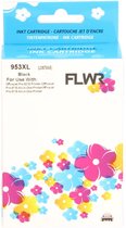 FLWR - Inktcartridge / 953XL / Zwart - Geschikt voor HP