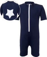 Petit Crabe UV werend Zwempak Kinderen korte mouwen Ster - Donkerblauw - Maat 98-104