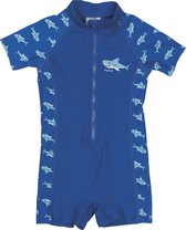 Playshoes UV zwempak Kinderen korte mouwen Shark - Blauw - Maat 122/128