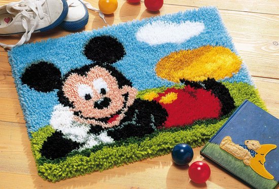 Kit de tapis à boutons Disney Mickey Mouse - Vervaco - PN-0014720
