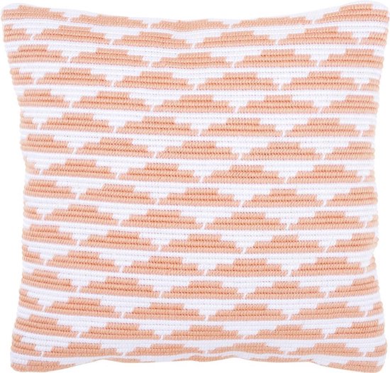Vervaco Knoopkussenset Met 2 Schattige Katten - Complete DIY Kussen Om Zelf Te Knooppen Voor Beginners, 40x40 Cm