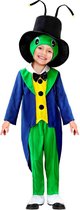 Widmann - Sprinkhaan Krekel Insect Kind Kostuum - Blauw, Groen - Maat 116 - Carnavalskleding - Verkleedkleding