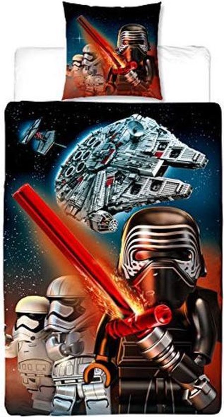 LEGO Star Wars Graphic Flanel - Dekbedovertrek - Eenpersoons - 135 x 200 -  Multi | bol.com