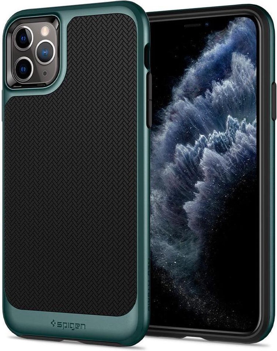 Spigen Neo Hybrid TPU met Air Cushion hoesje voor iPhone 11 Pro - groen