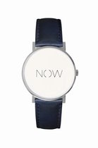 NOW Watch | Marineblauw | Bold Collectie | Horloge zonder tijd | Armband | Mindfulness | Sieraad met betekenis