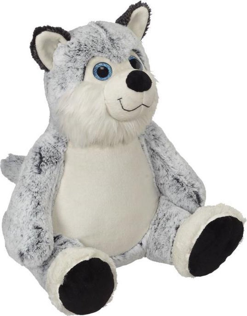 Embroider Buddy - Knuffel - Husky - Horatio de husky - Kan geborduurd worden met een naam of tekst