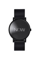 NOW Watch | Zwart | Exclusive Collectie | Horloge zonder tijd | Armband | Mindfulness | Sieraad met betekenis
