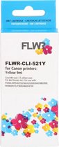FLWR - Inktcartridge / CLI-521Y / Geel - Geschikt voor Canon