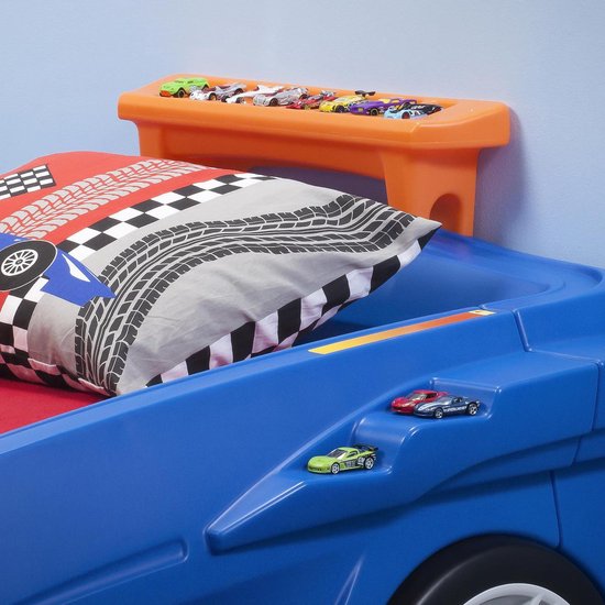 Step2 Hot Wheels ToddlerToTwin Race Car Bed + Hot Wheels