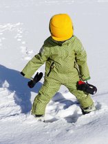 Ducksday - kerstpakket - skiset voor kinderen - vierseizoens jas en skibroek - Funky green - 146/152