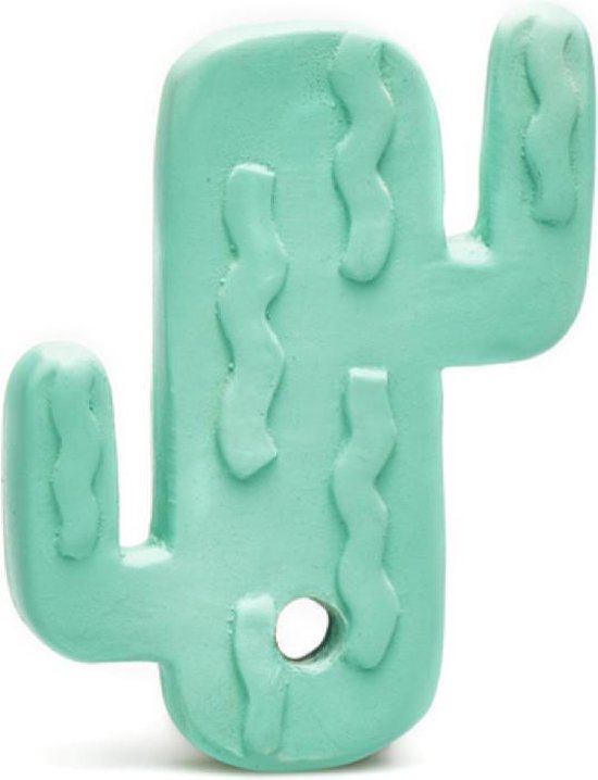 Lanco rubberen bijtspeeltje - Cactus - plat - groen