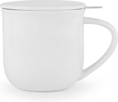 Viva - Minima Balanced Medium Tea Cup with Infuser (Pure White)