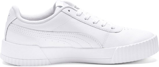 PUMA Carina L Sneakers Dames - Puma White-Puma White-Puma Silver - Maat 42  | bol.com