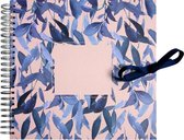 Plakboek – Scrapbook – Fotoboek Feathers blue