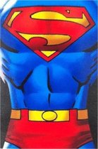Superman fleece deken - 100 x 150 cm. - Super-Man plaid - rood met blauw