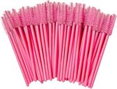 Wegwerp Mascara en Wimper Borsteltjes - 50 Stuks - Roze