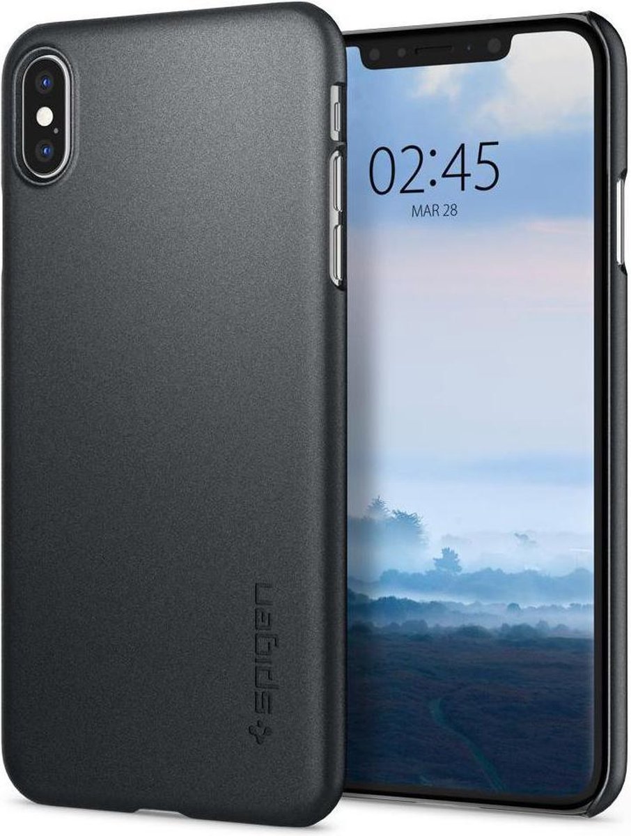 Spigen Thin Fit A Case Apple iPhone XS Max Graphite Gray