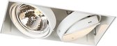 QAZQA oneon trimless 111 - Moderne Grote inbouwspot - 2 lichts - L 299 mm - Wit -  Woonkamer | Slaapkamer | Keuken