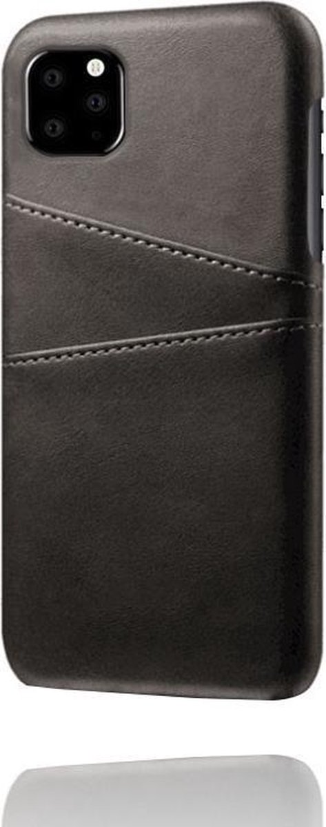 Casecentive Leren Wallet back case - Portemonnee hoesje - iPhone 11 zwart