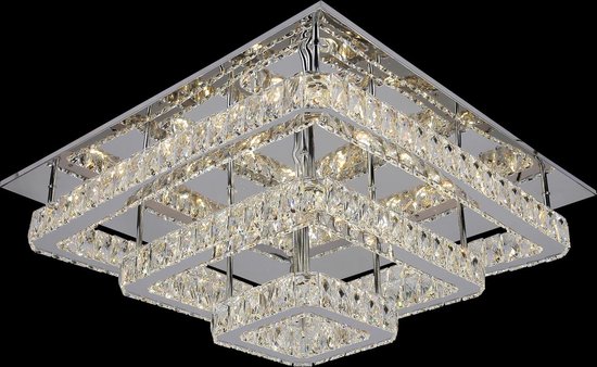 Luiheid lade Protestant LED plafond lamp vierkant (65x65) | bol.com