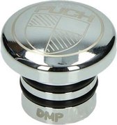 Benzinetankdop roestvrijstaal rond + logo Puch Maxi DMP