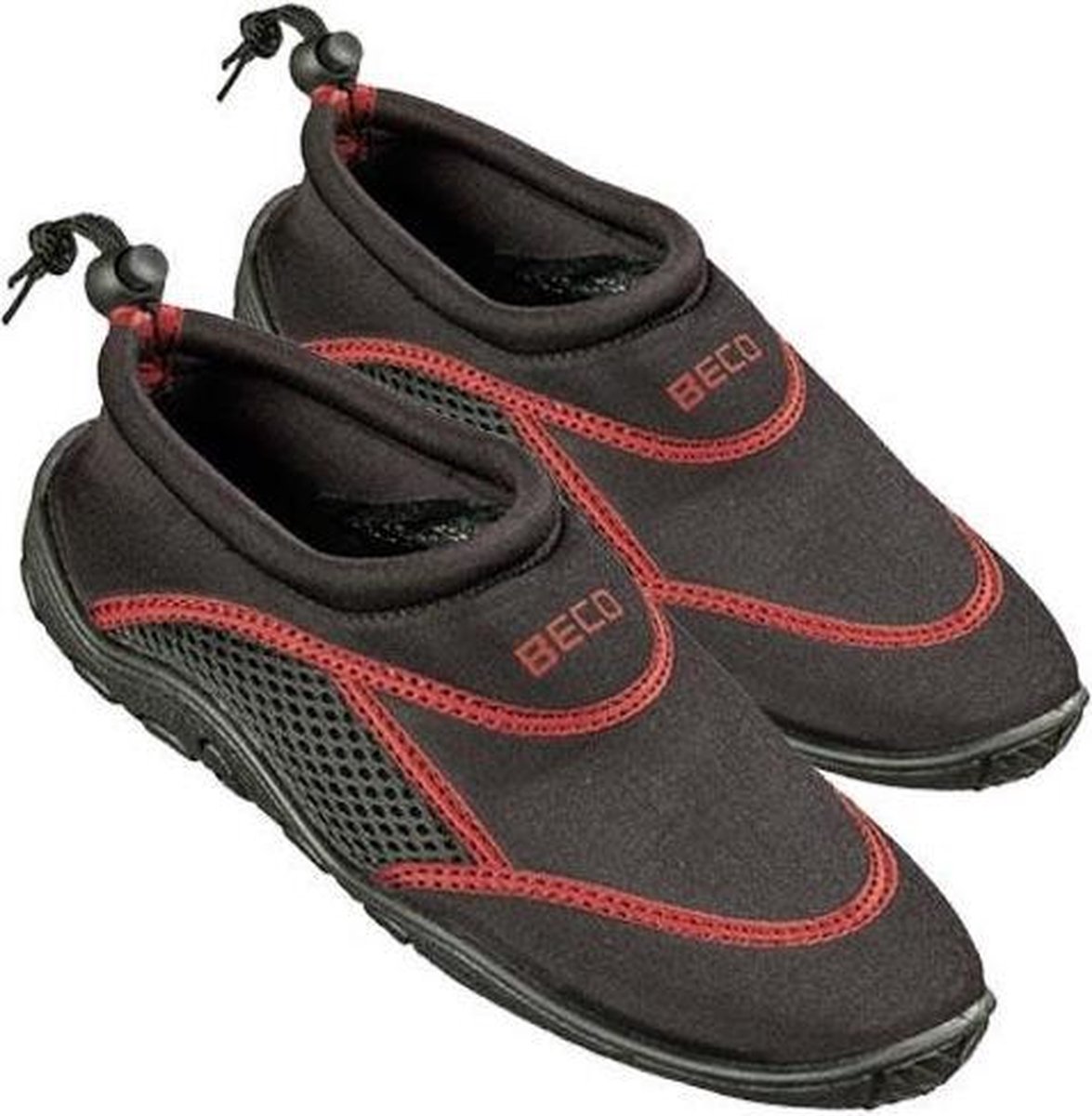 BECO Waterschoenen - Unisex - Neopreen - Grijs/Rood - Maat 47