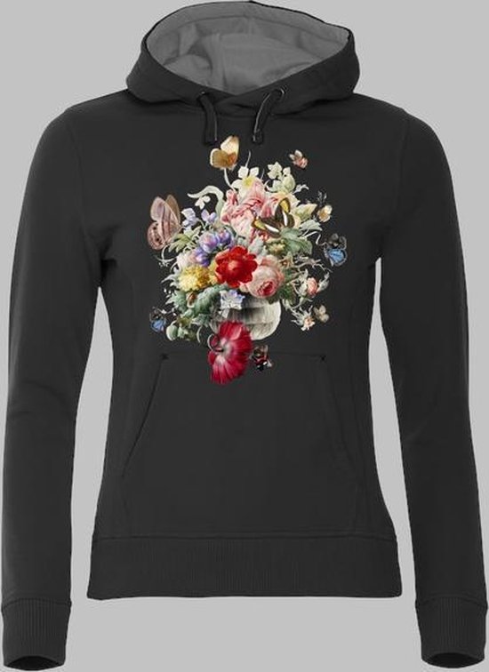 Ooit Eenheid Bonus Bloemen en vlinders Dames Hoodie XXL | bol.com